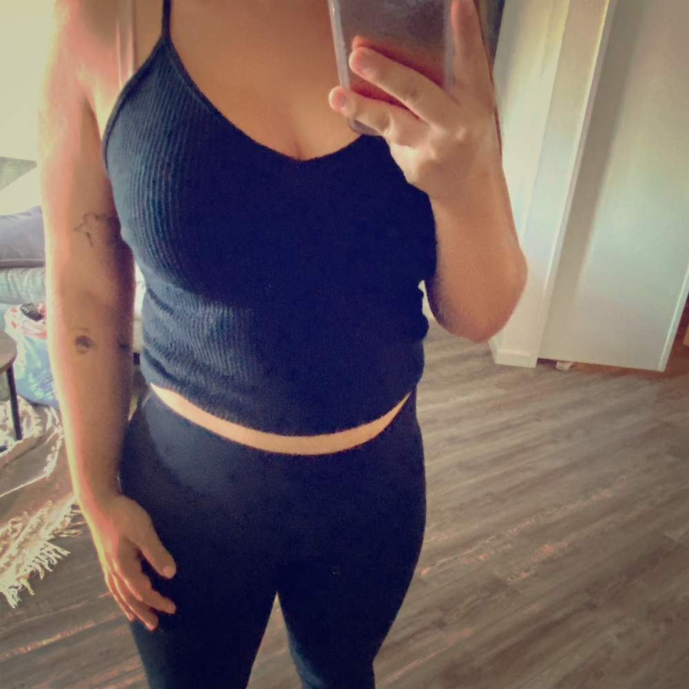John Galt black tank top